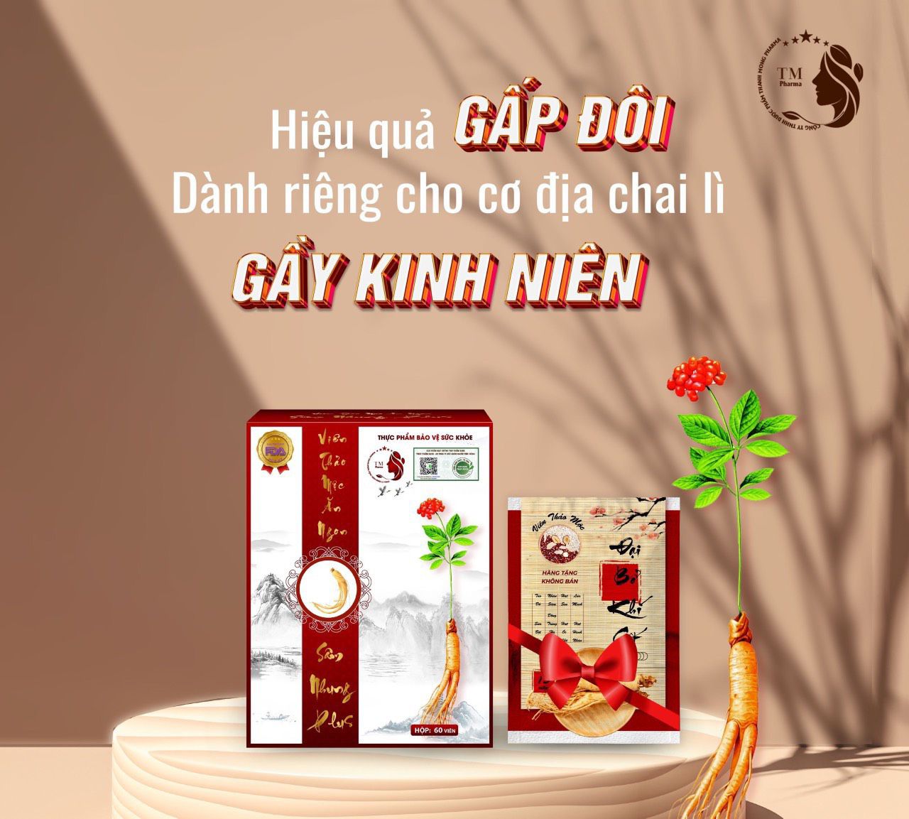 2 Sâm Nhung Plus tặng 2 Đại bổ khí cốt